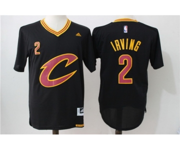 Men's Cleveland Cavaliers #2 Kyrie Irving Revolution 30 Swingman 2016 New Black Short-Sleeved Jersey