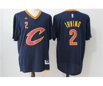 Men's Cleveland Cavaliers #2 Kyrie Irving Revolution 30 Swingman 2016 New Navy Blue Short-Sleeved Jersey