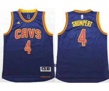 Men's Cleveland Cavaliers #4 Iman Shumpert Revolution 30 Swingman 2014 New Navy Blue Jersey