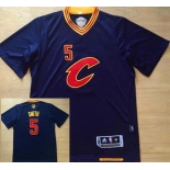 Men's Cleveland Cavaliers #5 J.R. Smith Navy Blue Revolution 30 Swingman Short-Sleeved Basketball Jersey