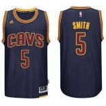 Men's Cleveland Cavaliers #5 J.R. Smith Revolution 30 Swingman 2014 New Navy Blue Jersey