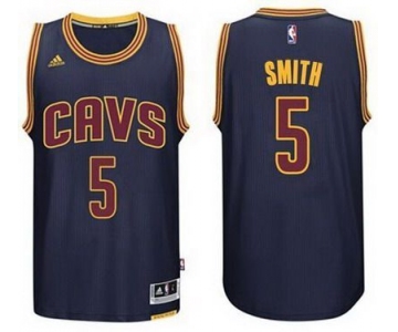 Men's Cleveland Cavaliers #5 J.R. Smith Revolution 30 Swingman 2014 New Navy Blue Jersey