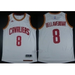 Men's Cleveland Cavaliers #8 Matthew Dellavedova Revolution 30 Swingman 2014 New White Jersey