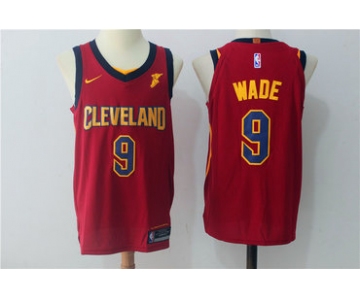 Men's Cleveland Cavaliers #9 Dwyane Wade Burgundy Red 2017-2018 Nike Swingman Goodyear Stitched NBA Jersey