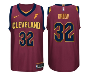 Nike NBA Cleveland Cavaliers #32 Jeff Green Jersey 2017-18 New Season Wine Red Jersey