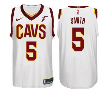 Nike NBA Cleveland Cavaliers #5 J.R. Smith Jersey 2017-18 New Season White Jersey