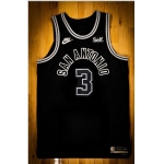 Men' San Antonio Spurs #3 Keldon Johnson Black Stitched Jersey