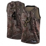Men's Nike San Antonio Spurs #4 Derrick White Camo Basketball Swingman Realtree Collection Jersey