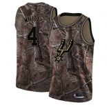 Men's Nike San Antonio Spurs #4 Derrick White Camo Basketball Swingman Realtree Collection Jersey