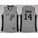 Men's San Antonio Spurs #14 Danny Green Revolution 30 Swingman 2015-16 Gray Jersey