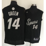 Men's San Antonio Spurs #14 Danny Green adidas Black 2016 Christmas Day Stitched NBA Swingman Jersey