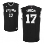 Men's San Antonio Spurs #17 Jonathon Simmons Black Stitched NBA Adidas Revolution 30 Swingman Jersey