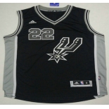 Men's San Antonio Spurs #22 Tiago Splitter Revolution 30 Swingman 2015-16 New Black Jersey