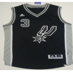 Men's San Antonio Spurs #3 Marco Belinelli Revolution 30 Swingman 2015-16 New Black Jersey