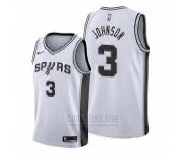 Nike San Antonio Spurs #3 Keldon Johnson White NBA Swingman Association Edition Jersey