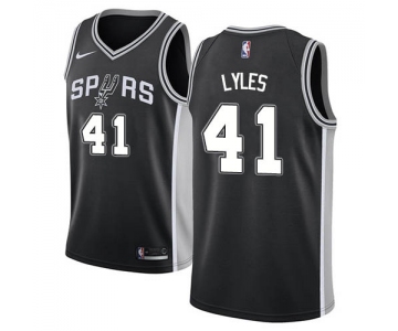 Nike Spurs #41 Trey Lyles Black NBA Swingman Icon Edition Jersey