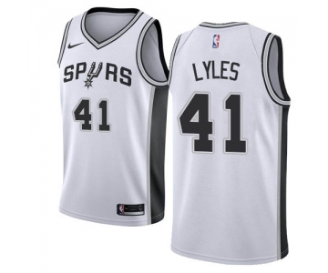 Nike Spurs #41 Trey Lyles White NBA Swingman Association Edition Jersey