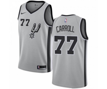 Nike Spurs #77 DeMarre Carroll Silver NBA Swingman Statement Edition Jersey
