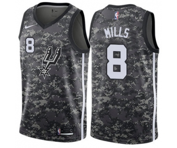 Nike Spurs #8 Patty Mills Black NBA Swingman City Edition 2018-19 Jersey