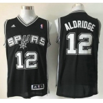 San Antonio Spurs #12 LaMarcus Aldridge Revolution 30 Swingman Black Jersey