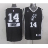 San Antonio Spurs #14 Danny Green Revolution 30 Swingman 2014 Christmas Day Black Jersey