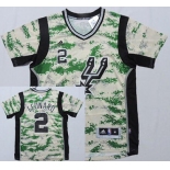 San Antonio Spurs #2 Kawhi Leonard Revolution 30 Swingman 2014 New Camo Short-Sleeved Jersey