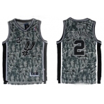 San Antonio Spurs #2 Kawhi Leonard Revolution 30 Swingman Camo Jersey