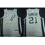 San Antonio Spurs #21 Tim Duncan Revolution 30 Swingman Gray Jersey