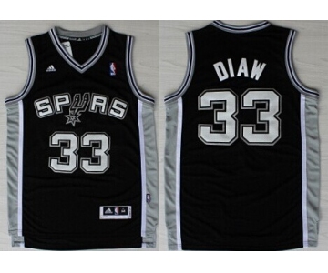 San Antonio Spurs #33 Boris Diaw Revolution 30 Swingman Black Jersey