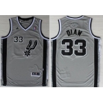 San Antonio Spurs #33 Boris Diaw Revolution 30 Swingman Gray Jersey
