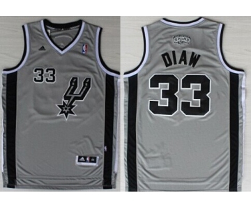 San Antonio Spurs #33 Boris Diaw Revolution 30 Swingman Gray Jersey
