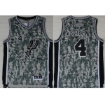San Antonio Spurs #4 Danny Green Revolution 30 Swingman Camo Jersey