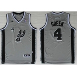 San Antonio Spurs #4 Danny Green Revolution 30 Swingman Gray Jersey