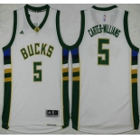 Men's Milwaukee Bucks #5 Michael Carter-Williams Revolution 30 Swingman 2015-16 Green Jersey