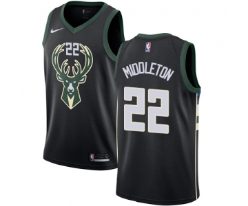 Nike Bucks #22 Khris Middleton Black NBA Swingman Statement Edition Jersey