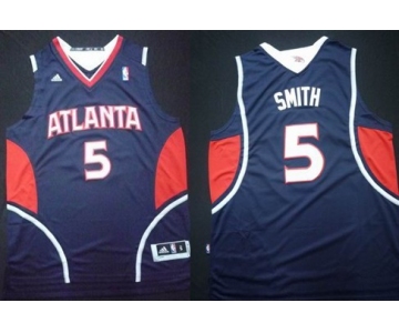Atlanta Hawks #5 Josh Smith Revolution 30 Swingman Blue Jersey