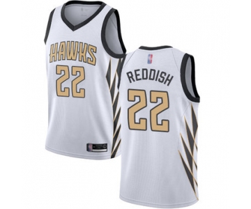 Hawks #22 Cam Reddish White Basketball Swingman City Edition 2018-19 Jersey