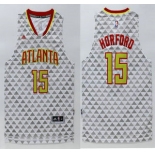 Men's Atlanta Hawks #15 Al Horford Revolution 30 Swingman 2015-16 New White Jersey