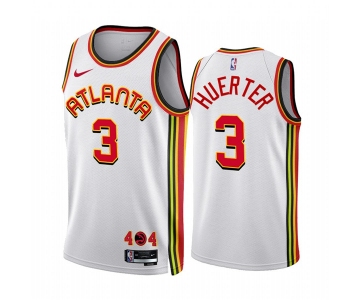 Men's Atlanta Hawks #3 Kevin Huerter 2022-23 White Association Edition Stitched Jersey