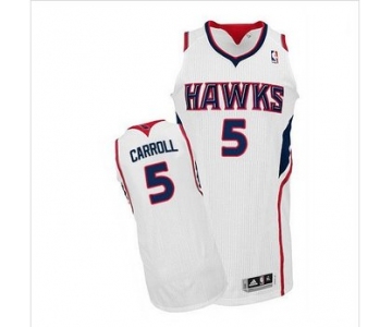 NBA Revolution 30 Atlanta Hawks #5 DeMarre Carroll White Stitched Jersey