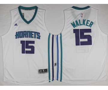 Charlotte Hornets #15 Kemba Walker Revolution 30 Swingman 2015 New White Jersey