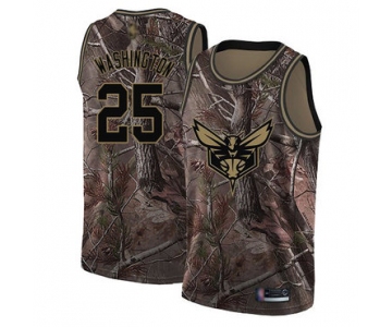 Hornets #25 PJ Washington Camo Basketball Swingman Realtree Collection Jersey