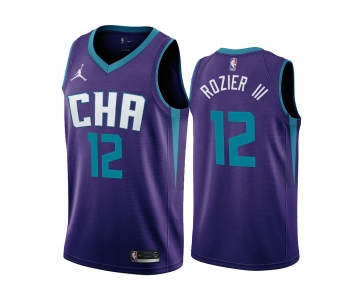 Nike Hornets #12 Terry Rozier III Purple 2019-20 Statement Edition NBA Jersey