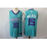 Nike Hornets 15 Kemba Walker Teal NBA Jordan Swingman Jersey