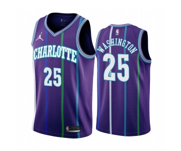 Nike Hornets #25 PJ Washington Purple 2019-20 Classic Edition Stitched NBA Jersey