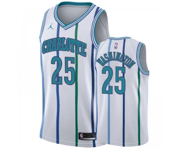 Nike Hornets #25 PJ Washington White 2019-20 Hardwood Classic Edition Stitched NBA Jersey