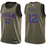 76ers #12 Tobias Harris Green Basketball Swingman Salute to Service Jersey