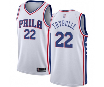 76ers #22 Mattise Thybulle White Basketball Swingman Association Edition Jersey