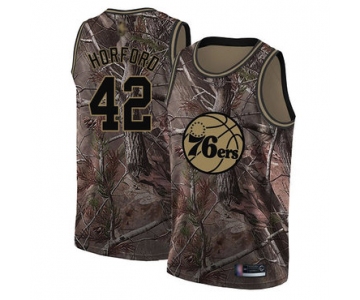 76ers #42 Al Horford Camo Basketball Swingman Realtree Collection Jersey