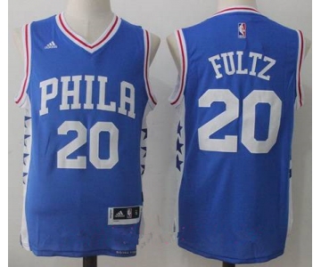 Men's 2017 Draft Philadelphia 76ers #20 Markelle Fultz Blue Stitched NBA adidas Revolution 30 Swingman Jersey